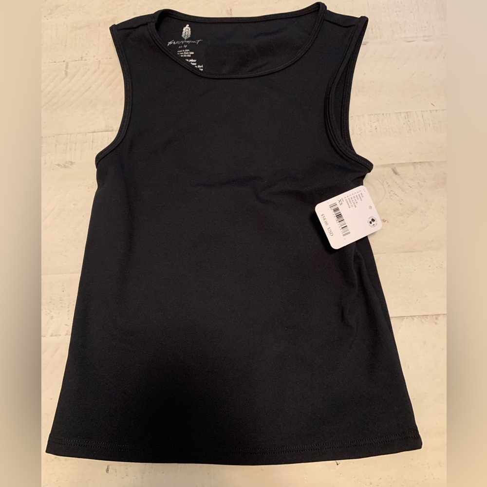 New Free People Movement Black Sleeveless Top